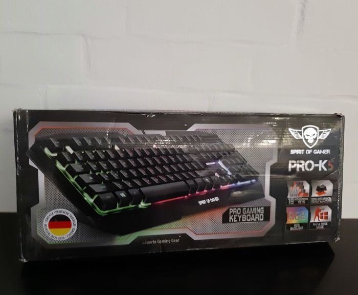 Spirit of Gamer Pro-K5 Gaming Tastatur, mechanisch, schwarz, rgb backlight