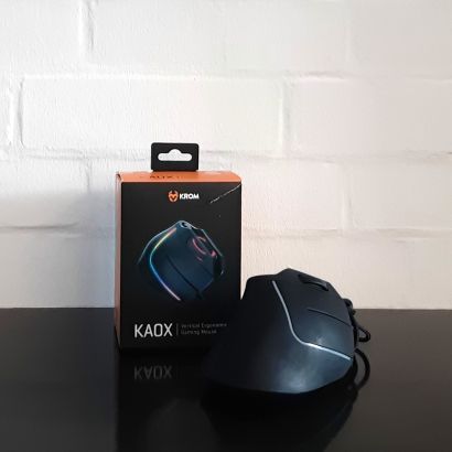 Krom Kaox-NXKROMKAOX-optische RGB Gaming Vertikale Maus, schwarz